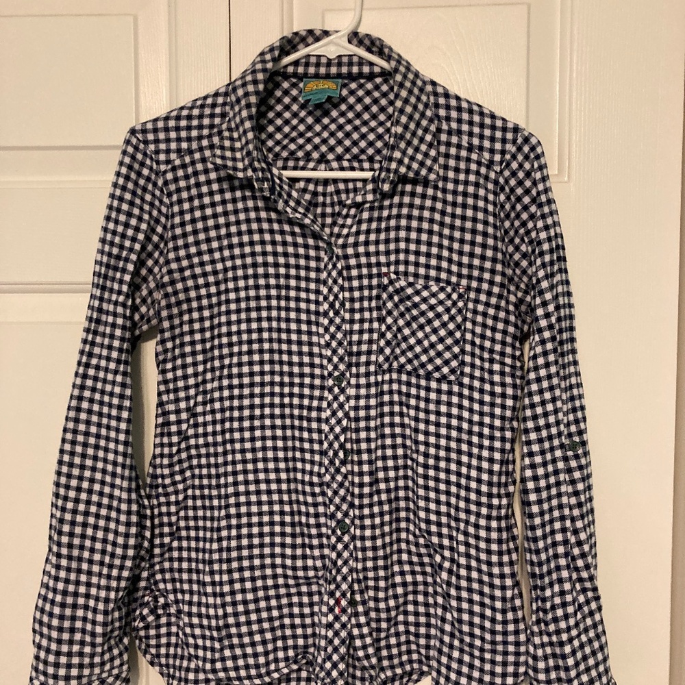 Soft, cozy flannel in a cute checkered blue/white!